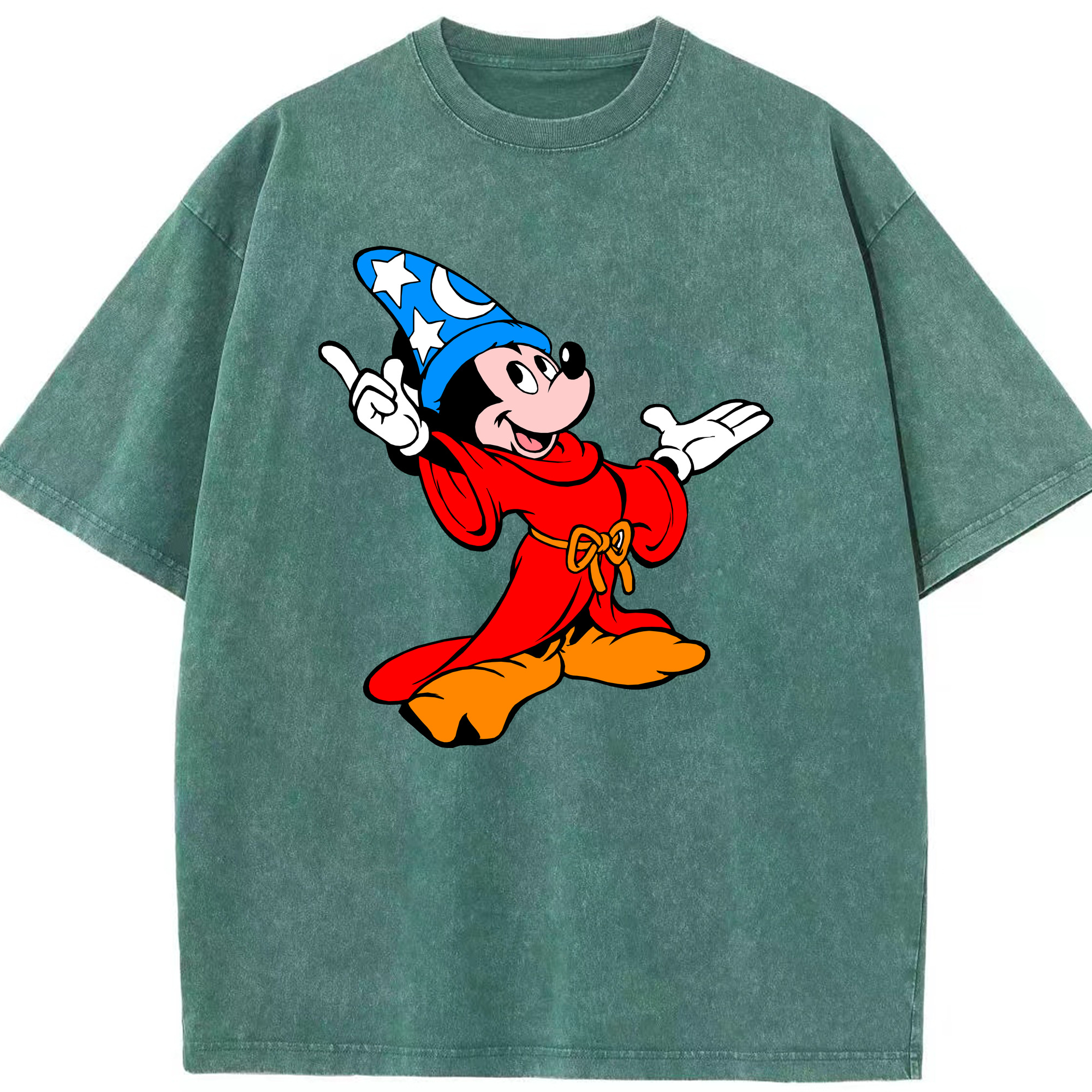（画像用） ミッキーマウス Mickey Mouse 綿100% ヴィンテージ風 半袖Tシャツ（フロントプリント）